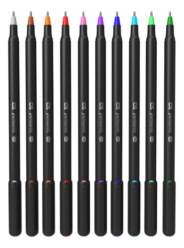 Caneta Esferográfica Pentonic Cis Estojo 10 Cores Diversas