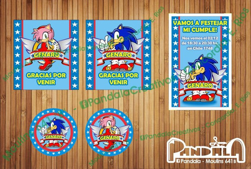 Bolsitas Para Sorpresitas Sonic X 10