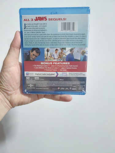 Blu-ray Coleção Tubarão 2,3,4 Dub/leg Lacrado 3 Discos