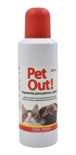 Repelente Perros Y Gatos Pet Out Spray 160ml 