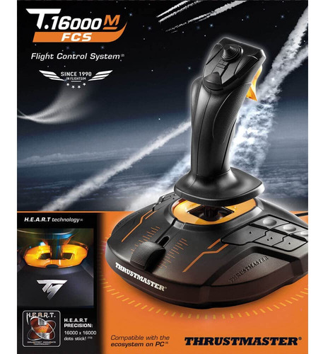 Mando Simulador De Vuelo Thrustmaster T16000m Fcs