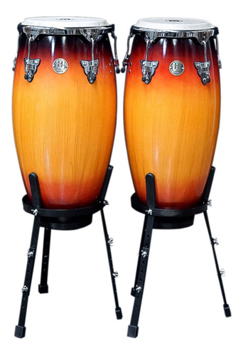Par De Conga Williams Bachata Series 10'' & 11'' Polpar Wood Cor Sunburst Wood