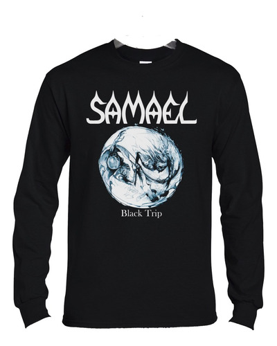 Polera Ml Samael Black Trip Metal Abominatron