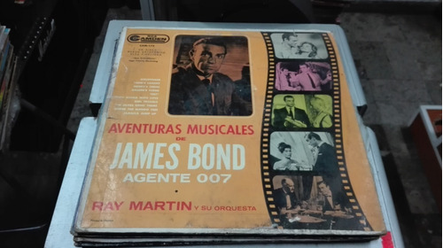 Lp Aventuras Musicales De James Bond 007 Acetato,long Play