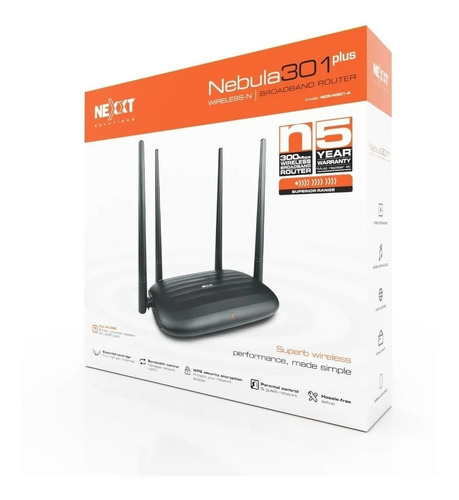 Router Nexxt Nebula 301plus 4 Ant. Repetidor Ap, Wisp Client