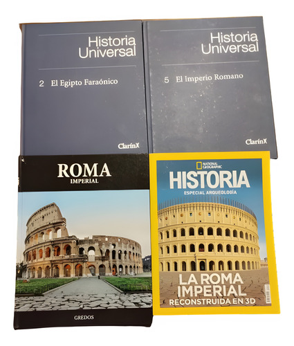 Lote 4 Libros Historia Universal Antigua Roma, Egipto | Fcc