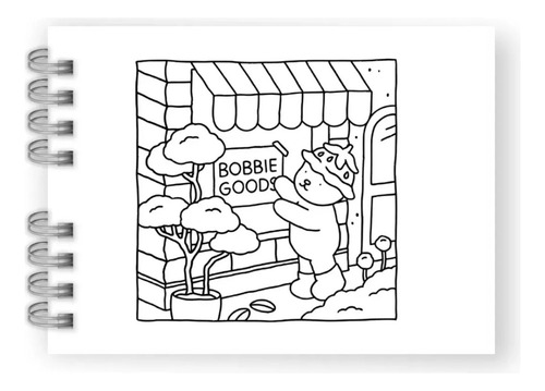 Wa Libro For Colorear De Bobbie Goods (50 Páginas, Tapa