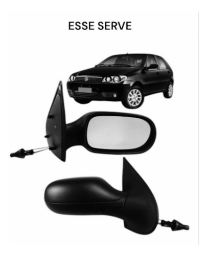 Lente Espelho Retrovisor Palio Fire 11 A 17 Com Base