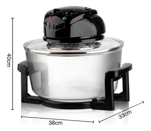 Horno Freidora De Aire Halogena Cesta Antiadherente