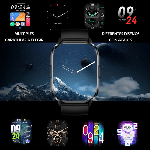 Smart Watch Reloj Inteligente Hombres Caballero Ultra Pantalla Amoled Pro Full Gran Definición Mi Watch Se Compatible Con Ios Y Android Con Audifonos Bluetooth Con Resistencia Al Agua Comerliv 1 Pieza