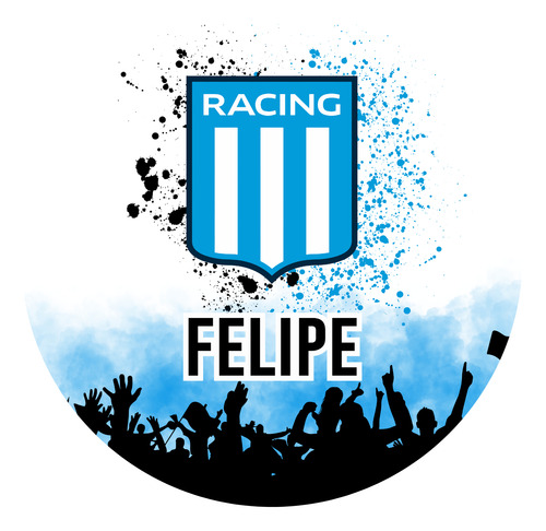 Banner Imprimible Circular 1,20 Mts - Racing Club