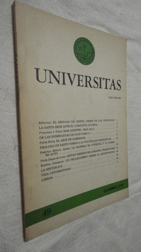 Revista Universitas - Nro 49 Diciembre  1978
