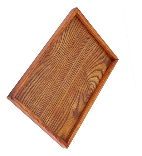 Bandeja De Madera Rectangular Para Servir Té Y Aperitivos