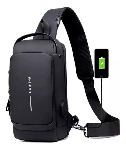 Bolso De Seguridad Morral Anti Robo Puerto Usb Impermeable