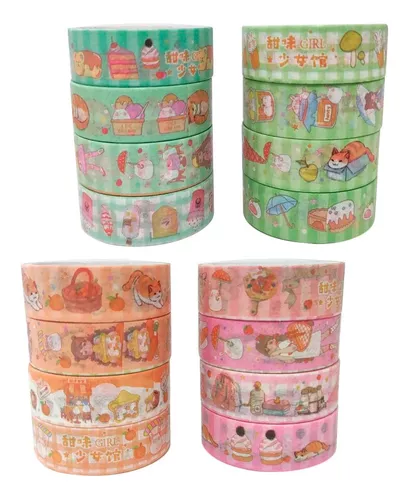 Cinta adhesiva decorativa adhesiva washi kawaii lindo osos conejitos gatos  -  México