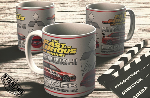 Imagen 2 de 3 de Taza Fast Furious | Mitsubishi Lance Evo Ix | Rapido Furioso