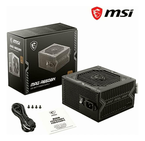 Msi Fuente De Poder Mag A650bn/650w/80+ Bronce/120mm/atx