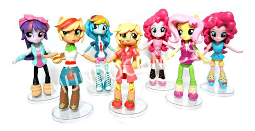  7 Figuras My Little Pony Equestria 14cm Articuladas