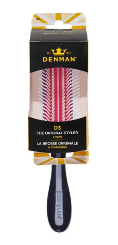 Imagen 4 de 10 de Cepillo Denman D3 Para Todo Tipo De Cabello Alisado C7011a