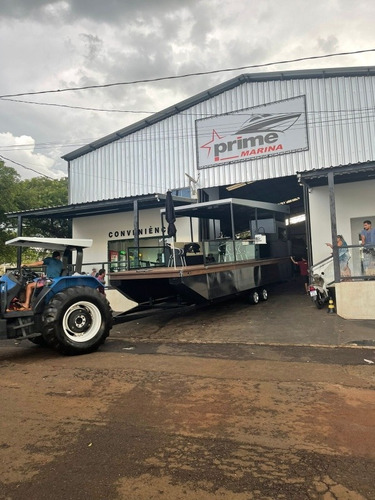 Imagem 3 de 9 de Flutuante Prime C/ Motor Mercury 60hp 4 Tempos