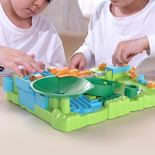 Pista De Carreras De, Juego Familiar, Bloques De Verde