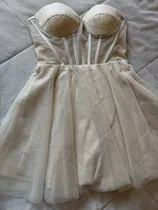 Comprar Vestido Corto Corsé Beige Para Mujer Boda\u002F 15 Años\u002F Novia