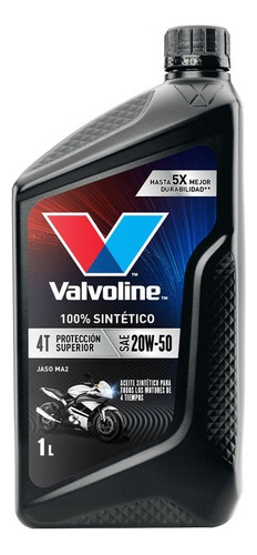 Aceite Valvoline Premium Para Moto 20w50, Buena Calidad