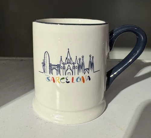 Taza Ceramica Barcelona Original Primark C/ Asa 350ml Import