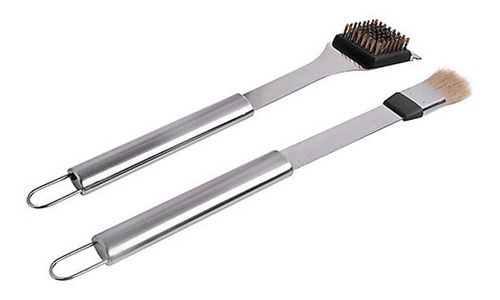 Imagen 5 de 10 de Kit Utensilios De Acero Asador Bbq 18pz. Mrbeef Estuche Pro