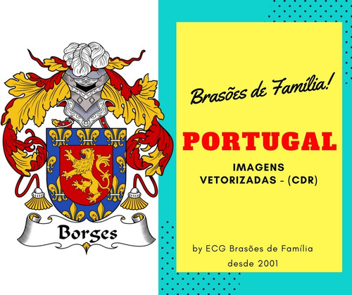 Brasão De Famílias Portuguesas Em Alta Definição Corel Draw