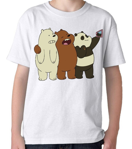 Remeras Camisetas Para Niños Osos Escandalosos We Bare Bears