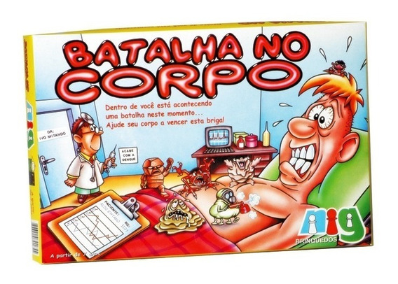 Jogo De Tabuleiro Batalha No Corpo - Nig Brinquedos