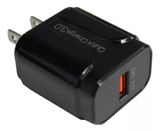 Cargador Ykz Quick Charge 3.0 Negro Motorola Z2 Play Z3