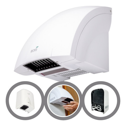 Secador Maos Automatico C/sensor Ar Quente 127v