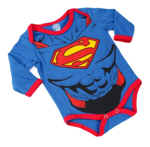 Mameluco Body Bebé Superman Traje Disfraz Clover Baby