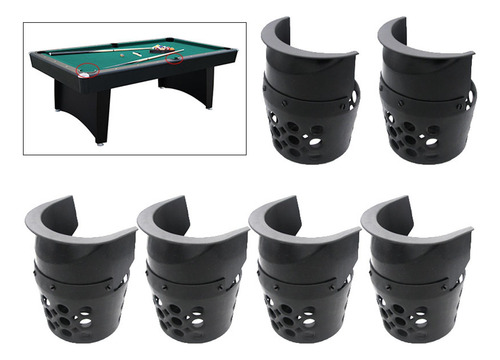 6 Bolsillos Para Mesa De Billar, Bolsillos De Red Para