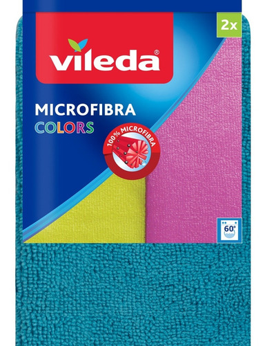 Imagen 2 de 9 de Paño 100% Microfibra Trapo Repasador Absorbente X 2 Unidades Color Rosa Y Verde