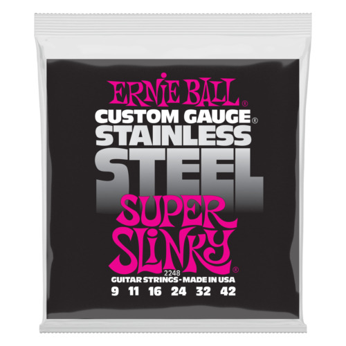 Ernie Ball Super Slinky Stainless Steel Wound Electric G Eeb