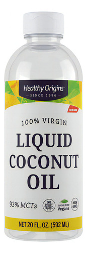 Healthy Origins Aceite De Coco Lquido (93% Mct), 20 Onzas