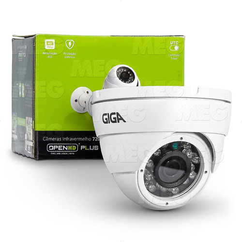 Câmera Segurança Dome Infra Metal Hd 720p 30mt Gs0015 Giga