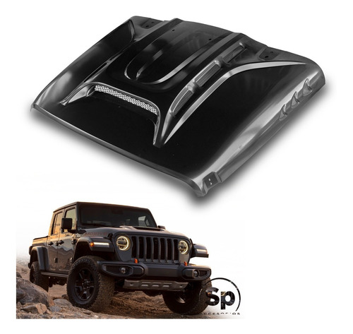 Cofre Aluminio Hellcat  Monster Para Jeep Wrangler Jl 2019+