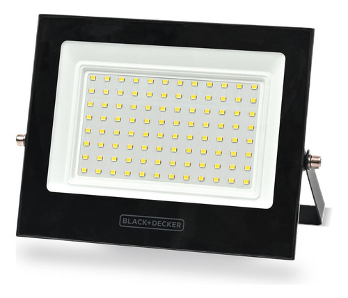 Reflector Led Exterior 50w Canchas Futbol Padel Black+decker Negro Pack X10 Fria