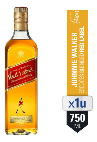 Whisky Johnnie Walker Red Label 750 Ml