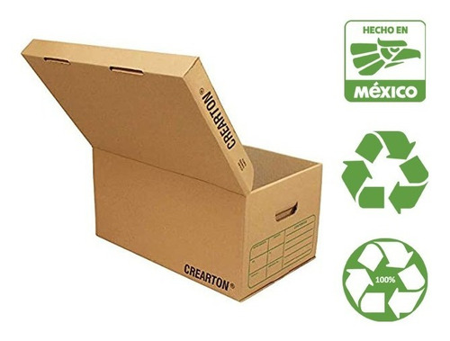 Caja Para Archivo Tamaño Carta(paq. De 5 Piezas) Ecológico