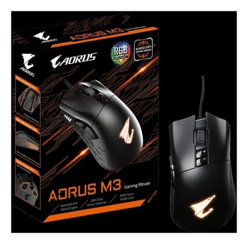 Mouse Gamer Gigabyte Aorus Usb 6400dpi Rgb M3.