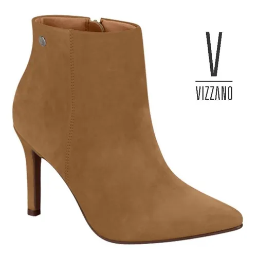 bota vizzano cano curto marrom