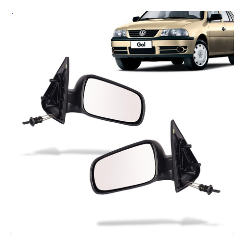 Par Retrovisor Gol Parati G3 G4 99/14 Com Controle 4 Portas