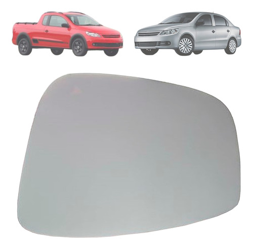 Lente Retrovisor Gol Voyage Saveiro 2010 2011 Com Base