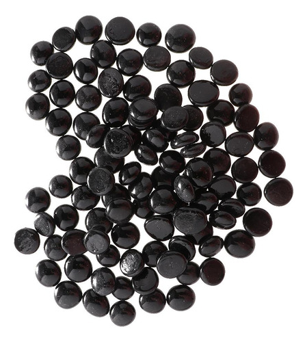 100 Unids Hermosa De Peces Piedras De Cristal Piedras Negro