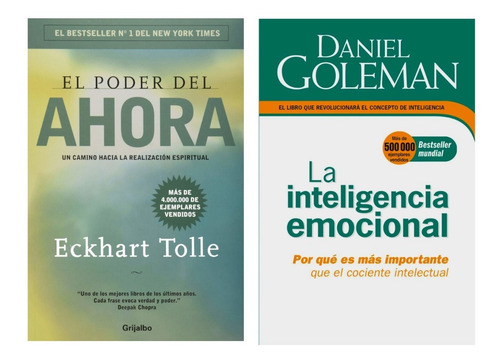 Imagen 1 de 1 de Paquete La Inteligencia Emocional + El Poder Del Ahora